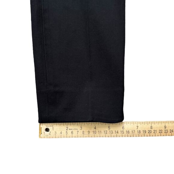 Talbots Pants Women's 10p Pet Black Chatham Ankle Side Zip Taper Leg Split Hem - Picture 11 of 11